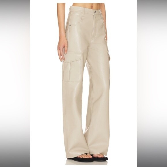 AGOLDE Recycled Leather Minka Cargo in Toast Size 30 NWT - Picture 11 of 11